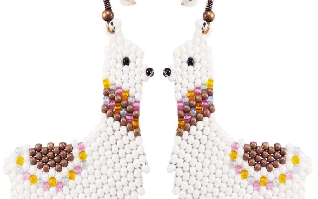 Mama llama jewelry themed gifts drama alpaca funny earrings trending now