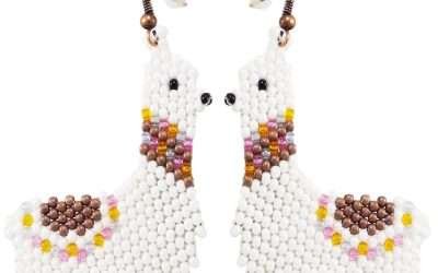Mama llama jewelry themed gifts drama alpaca funny earrings trending now
