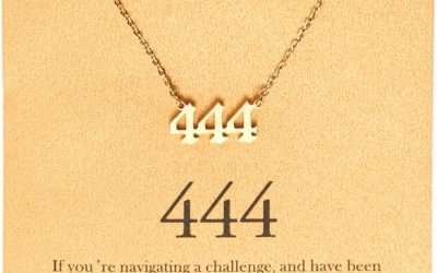 Tasunom Angel Number Choker Necklace Numerology Jewelry for Women