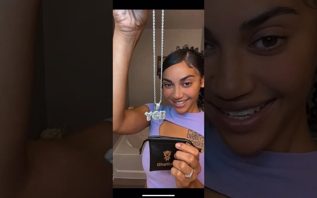 I made this custom name pendant for my boyfriend from Ghetluxe