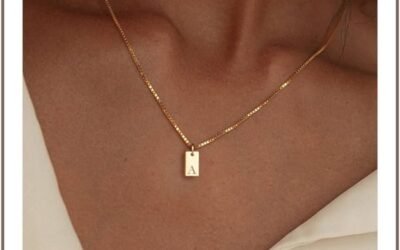 Initial Necklaces for Women 14K Gold Plated Letter Necklace Dainty Waterproof Pendant Necklace Personalized Gifts Trendy Gold Jewelry