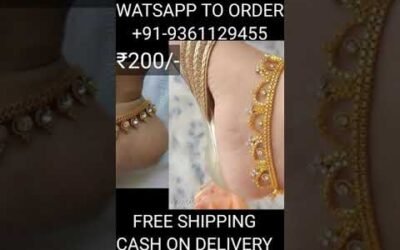 Latest south indian fashion jewelry online / designer anklets / trendy jewels / golusu / payal