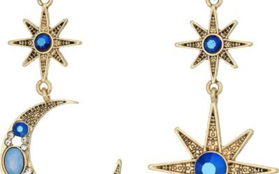 Betsey Johnson Women’s Moon and Star Drop Earrings
