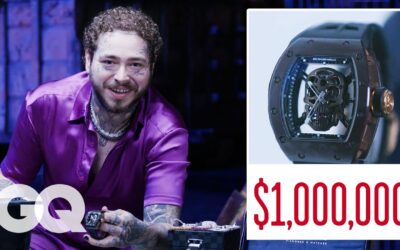 Post Malone Shows Off His Insane Jewelry Collection Part 2 | On the Rocks | GQ